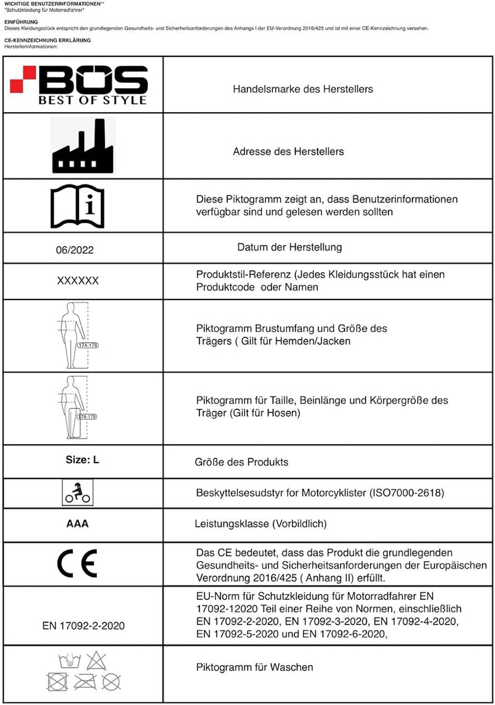 BOSMOTO Motorrad Lederhandschuhe Mit Protektoren - Chopper Vintage Handschuhe XXXL, XXXL