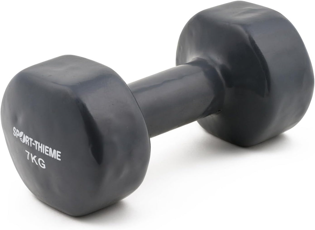 Sport-Thieme Vinyl Kurzhantel | Gummierte Hexagonal Fausthantel aus Gusseisen | In acht Varianten: 3