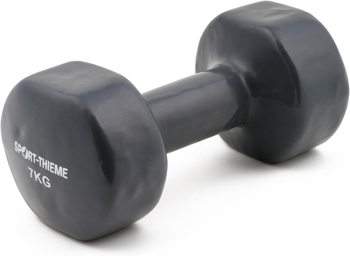 Sport-Thieme Vinyl Kurzhantel | Gummierte Hexagonal Fausthantel aus Gusseisen | In acht Varianten: 3