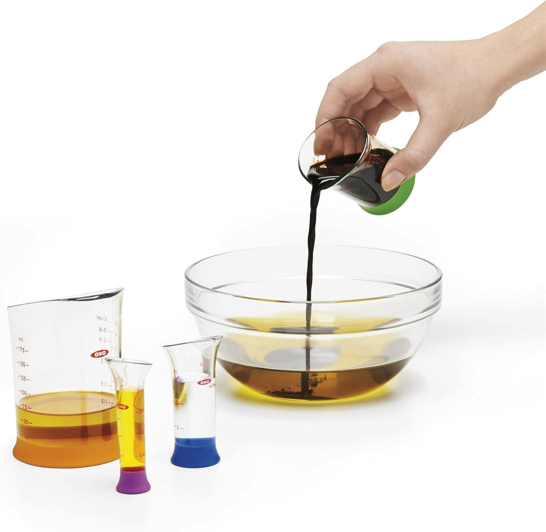 Zagg 1 OXO Good Grips 7-Piece Nesting Measuring Beaker Set, Multicolored, 18/8 Stainless Steel Einze