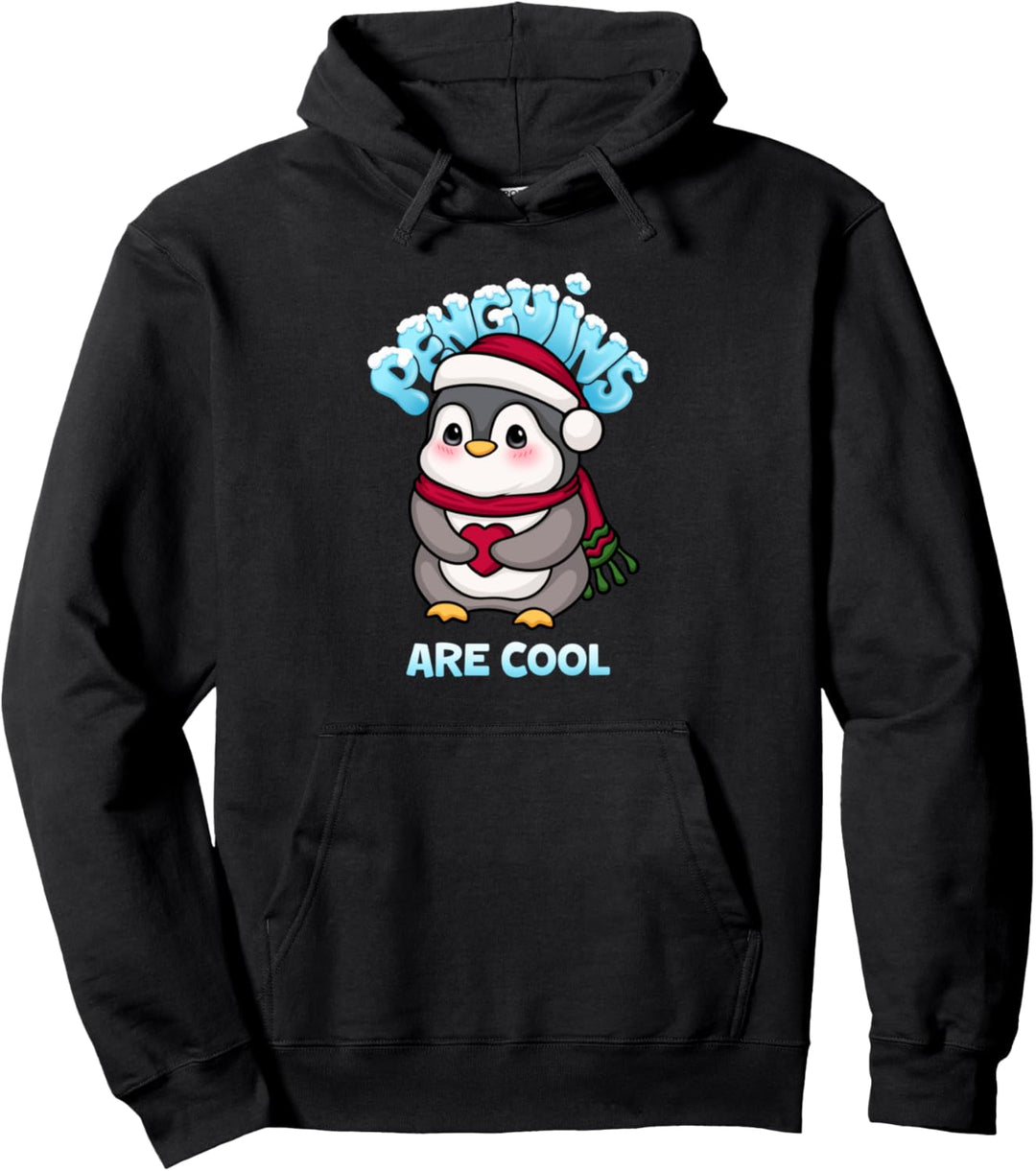 Penguins Are Cool Funny Christmas Penguin Lovers Seevogel Pullover Hoodie
