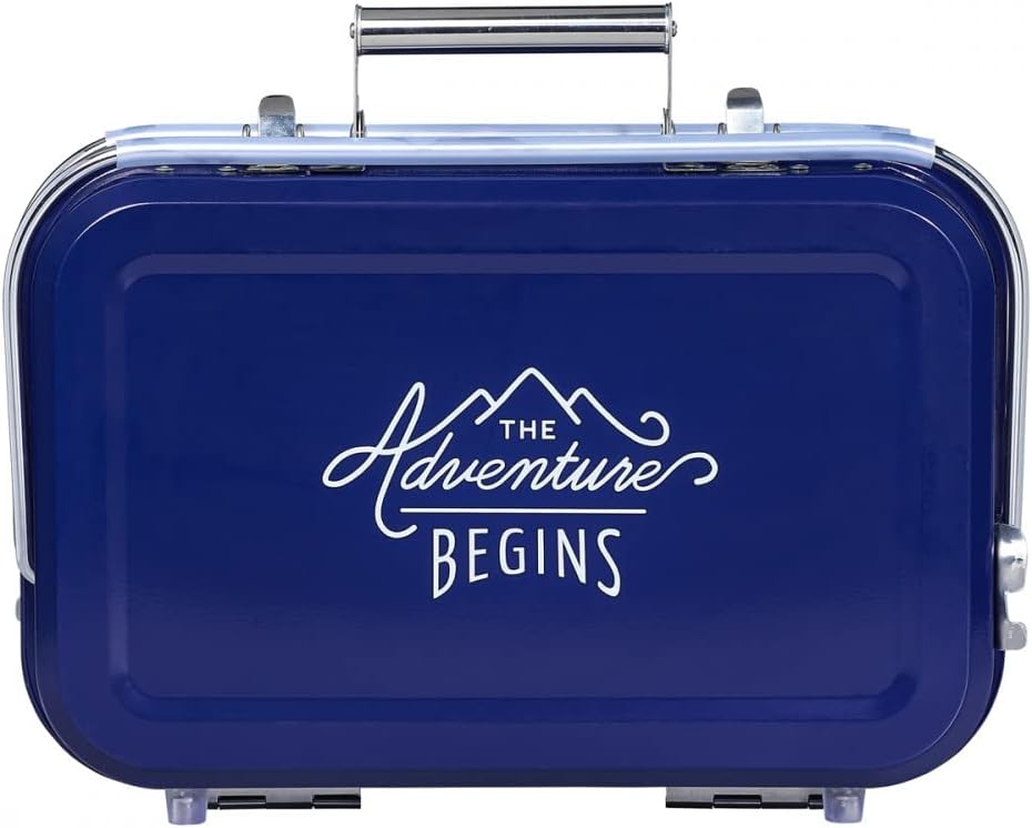 Gentlemen's Hardware GEN253 Tragbarer Grill, blau, 32 x 31,5 x 40 cm