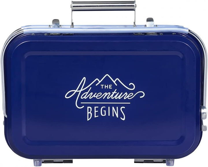 Gentlemen's Hardware GEN253 Tragbarer Grill, blau, 32 x 31,5 x 40 cm