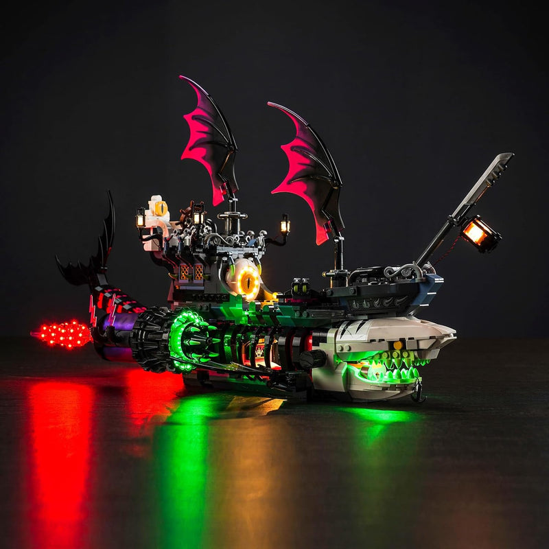 Led Licht Set für Lego 71469 DREAMZzz Albtraum-Haischiff (Kein Lego), Dekorationsbeleuchtungsset für