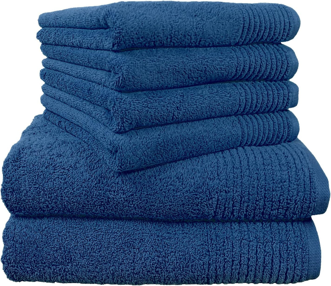 Dyckhoff 0410996445 Handtuchset "Brillant", 2 Badetücher / Duschtücher 70 x 140 cm und 4 Handtücher