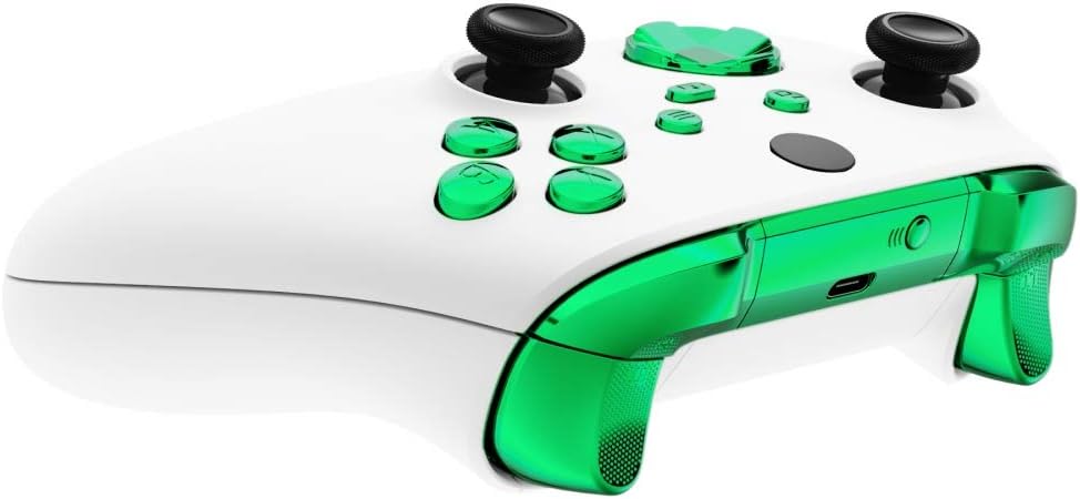 eXtremeRate Tasten Set für Xbox Series X&S Controller, Glänzende DIY-Ersatz D-Pad/ABXY/View/Share/Me