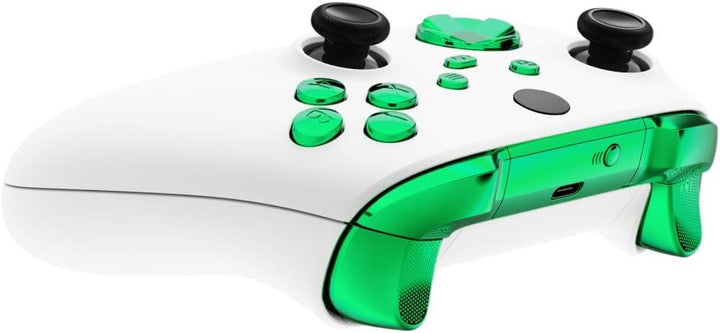 eXtremeRate Tasten Set für Xbox Series X&S Controller, Glänzende DIY-Ersatz D-Pad/ABXY/View/Share/Me