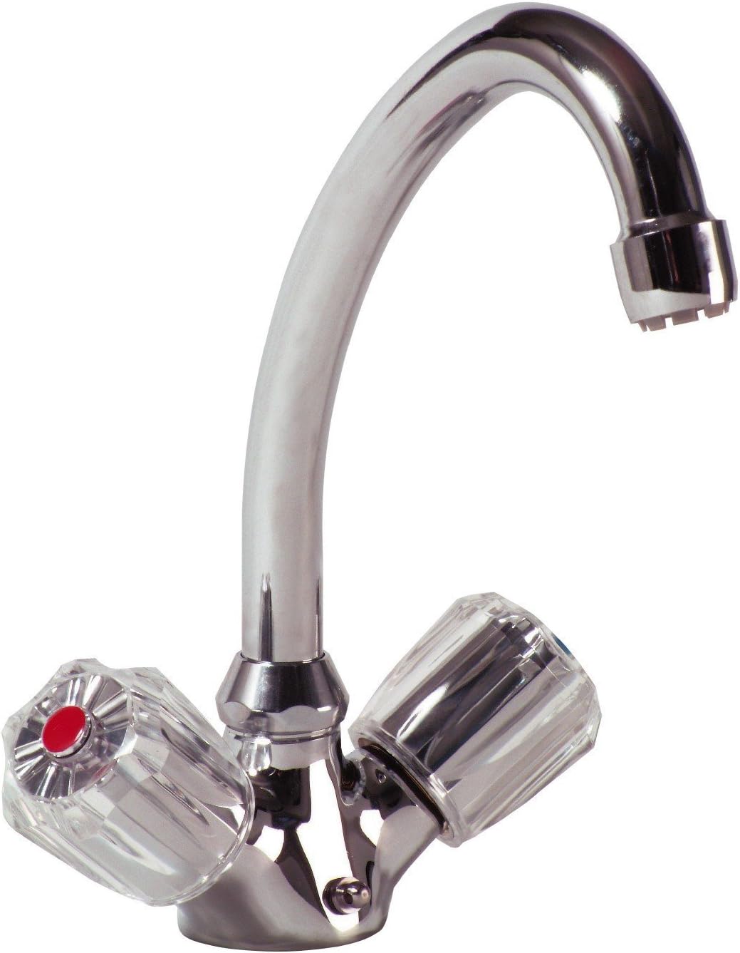 aquaSu® Zweigriffmischer Standard Plus für Waschtisch | Niederdruck | Chrom | Wasserhahn