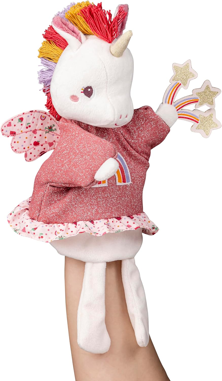 Lilliputiens – Handpuppe – Lena, das Einhorn – Interaktives Spielzeug für Kinder – Zum Erzählen lust
