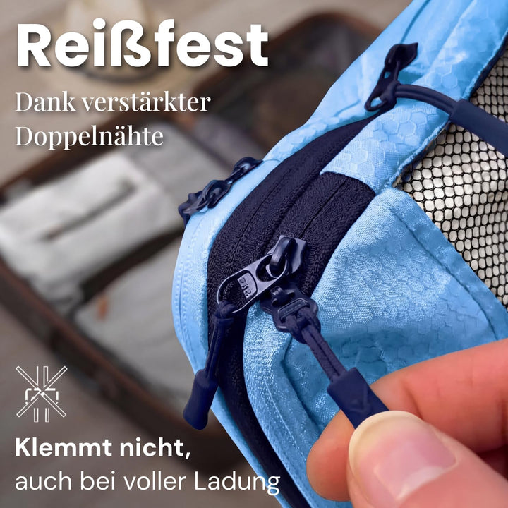 Packtaschen Kompression für Koffer und Rucksack [7-teilig] - mehr Platz im Koffer oder Backpack durc