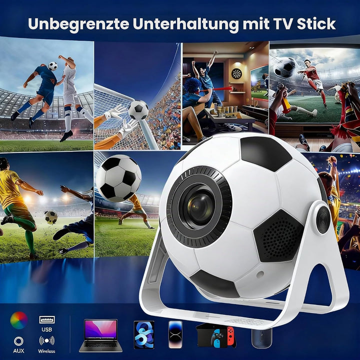 2026 Mini-Beamer, unterstützt 4K/1080p und 220 ANSI-Lumen, automatische vertikale Trapezkorrektur, u