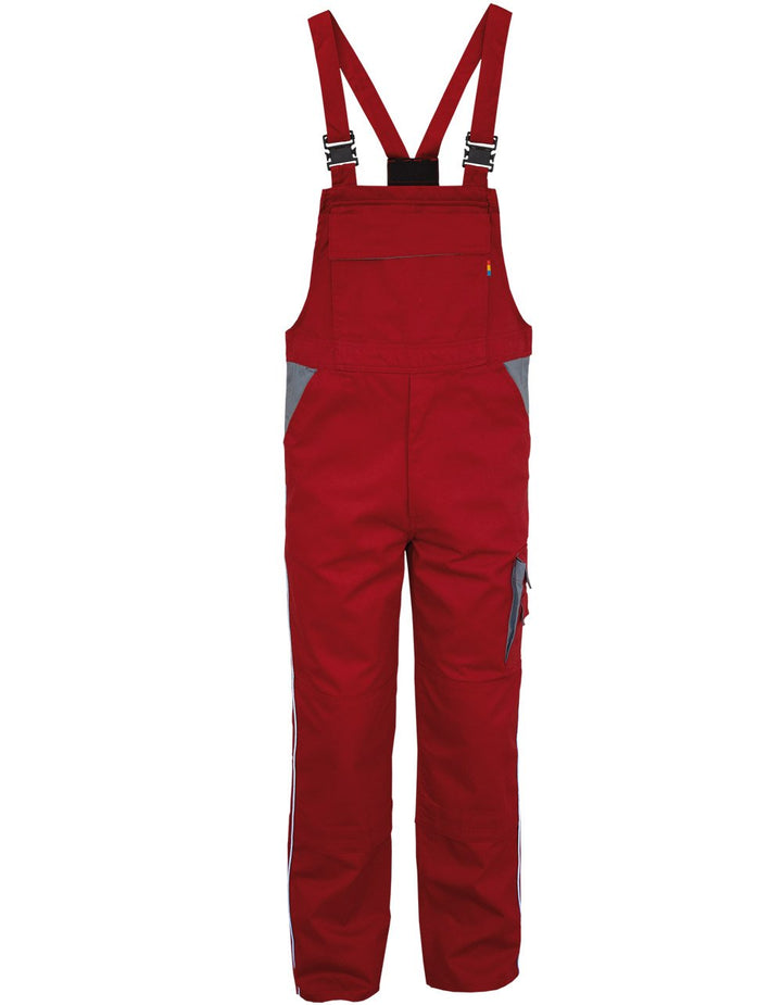 Carson Contrast Latzhose, 1 Stück, 98, rot/grau, CC726.RTG 98 Rot/Grau, 98 Rot/Grau