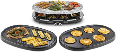 Klarstein Steaklette All-U-Can-Grill Raclette - 1500 Watt Raclette Grill, Raclette 8 Personen inkl.