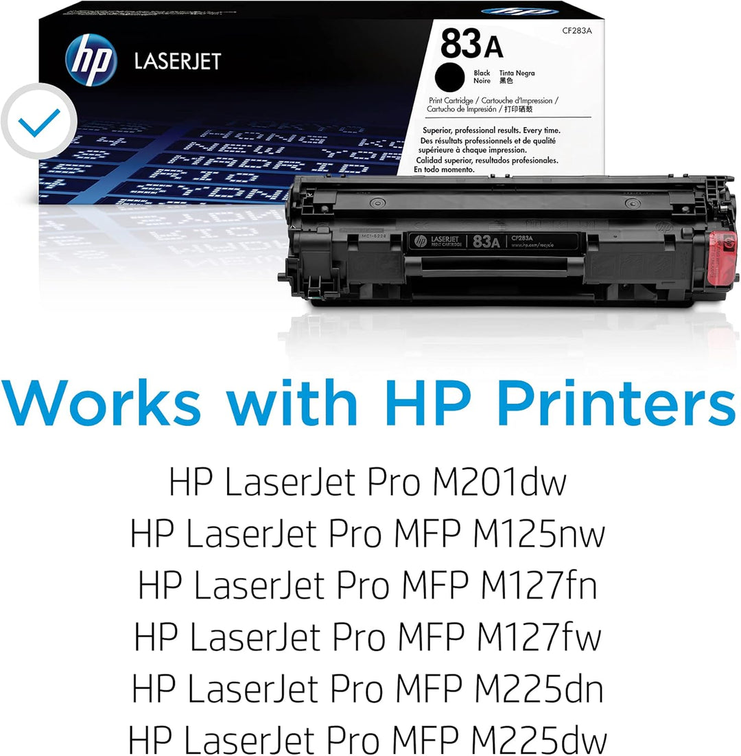 HP 83A (CF283A) Original Toner Schwarz für HP LaserJet Pro M125, M127, M201, M225 Standard Single, S