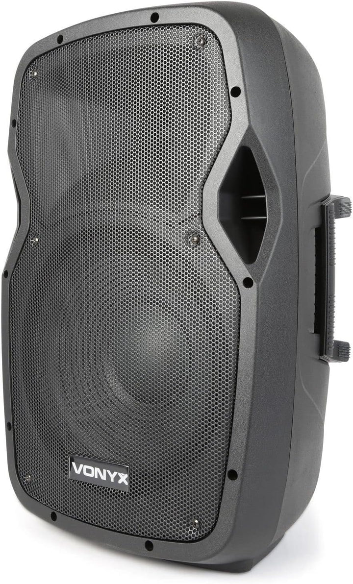 Vonyx AP1200PA - Mobile Partybox Bluetooth mit Akku, 600 Watt Party Lautsprecher mit Mikrofon, Musik
