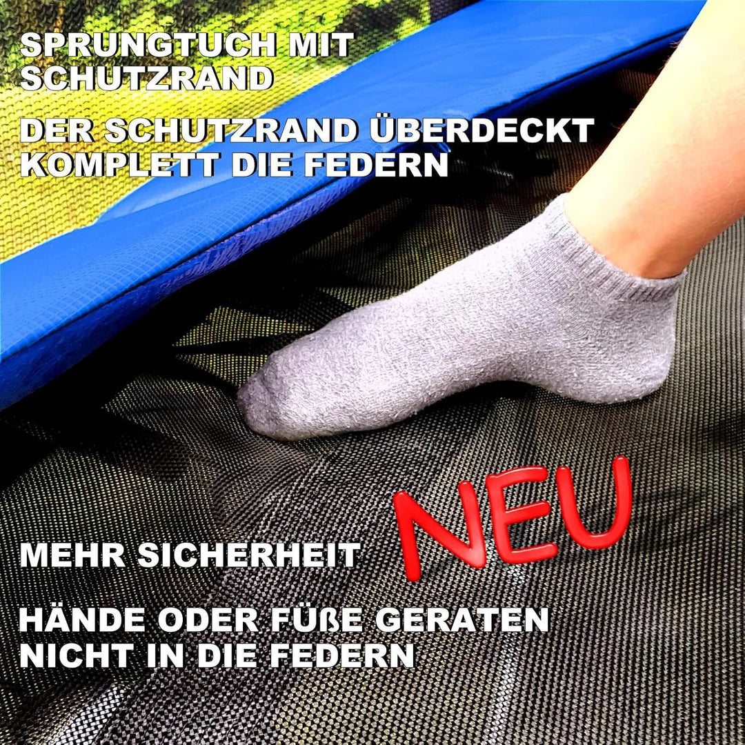 Trampolin Sprungtuch Ø 183 185 244 250 275 277 300 305 366 370 335 337 396 400 427 430 457 460 487 4