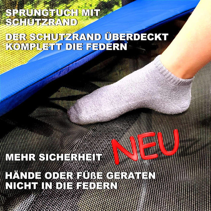 Baunsal® Trampolin Sprungtuch Ø 183 185 244 250 275 277 300 305 366 370 335 337 396 400 427 430 457