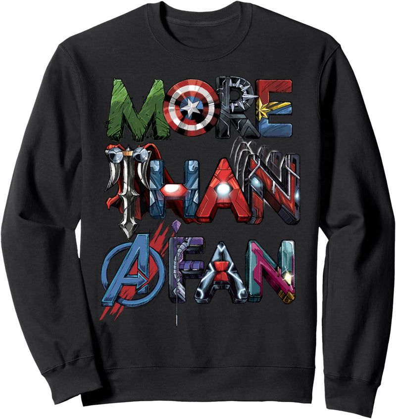 Marvel Avengers More Than A Fan Symbols Sweatshirt