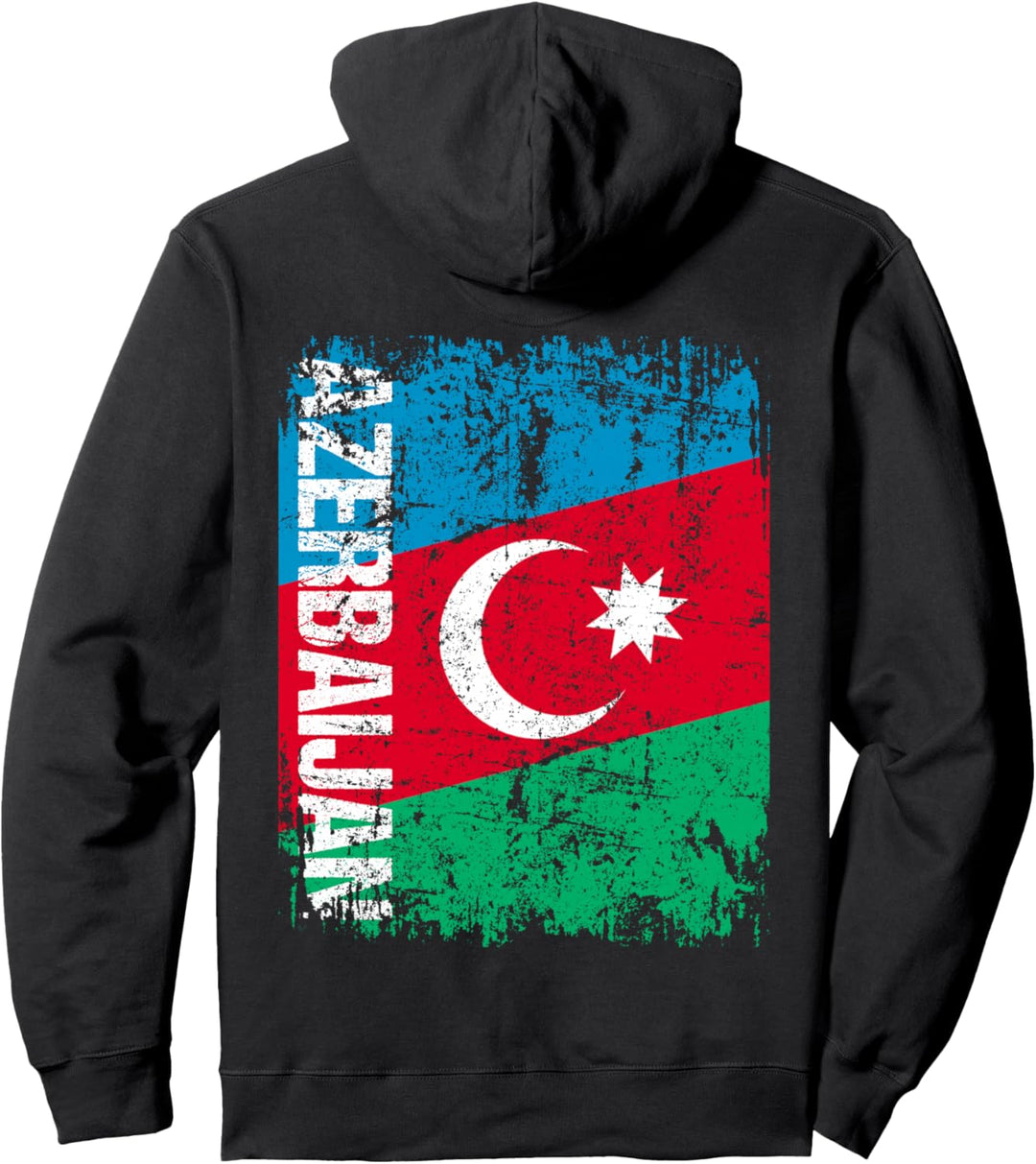 ASERBAIDSCHAN Flagge | Damen Herren Kinder ASERBAIDSCHAN Pullover Hoodie