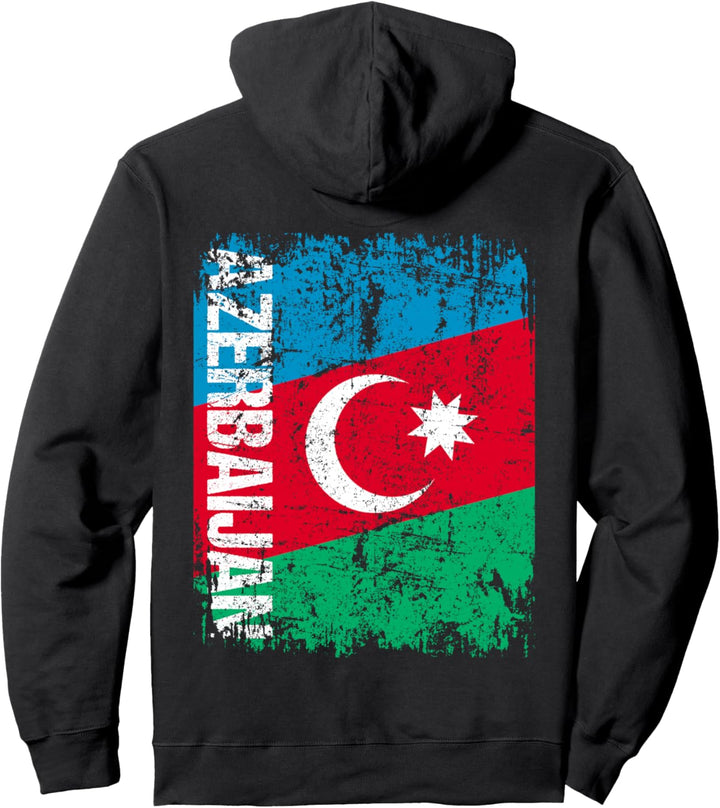ASERBAIDSCHAN Flagge | Damen Herren Kinder ASERBAIDSCHAN Pullover Hoodie
