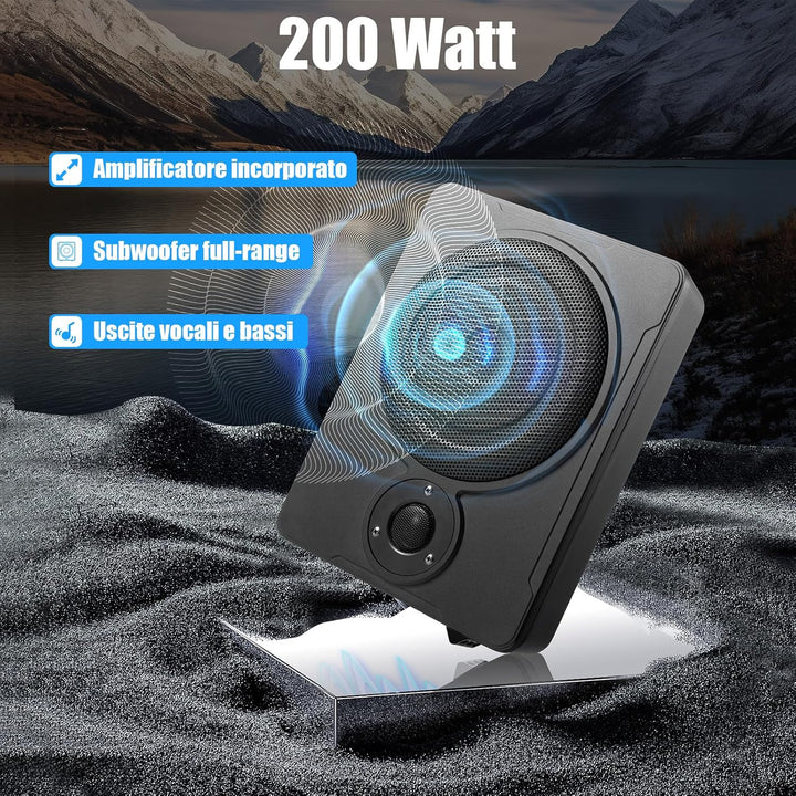 Unter Sitz Subwoofer für Autos 200W Subwoofer für Autos, Subsystem mit Integriertem Verstärker, High