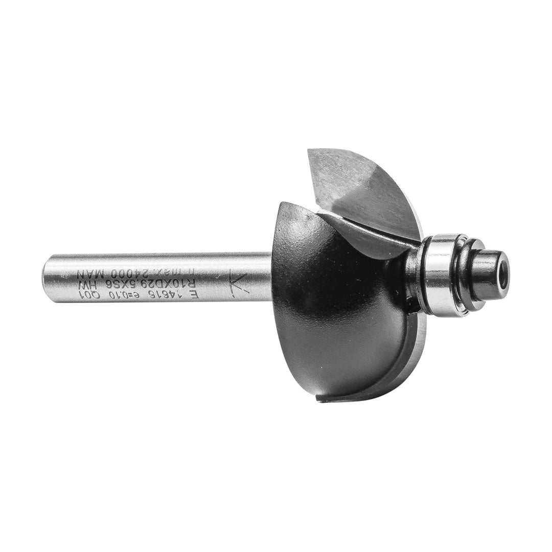 ENT 14616 Hohlkehlfräser HW, Schaft (S) 6 mm, Durchmesser (D) 29,5 mm, NL 12,7 mm, R 10 mm, SL 32 mm
