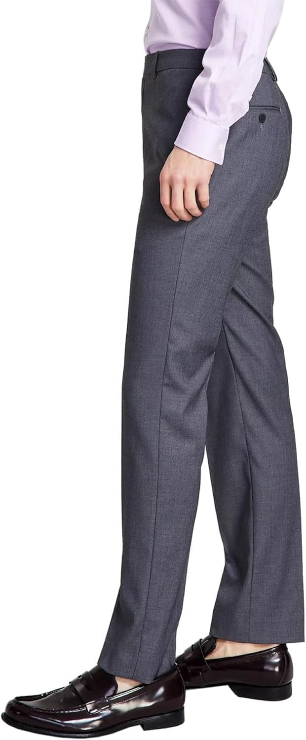 Calvin Klein Herren Slim Fit Kleid Klassische Hose 30W / 30L Mittelgrau, 30W / 30L Mittelgrau