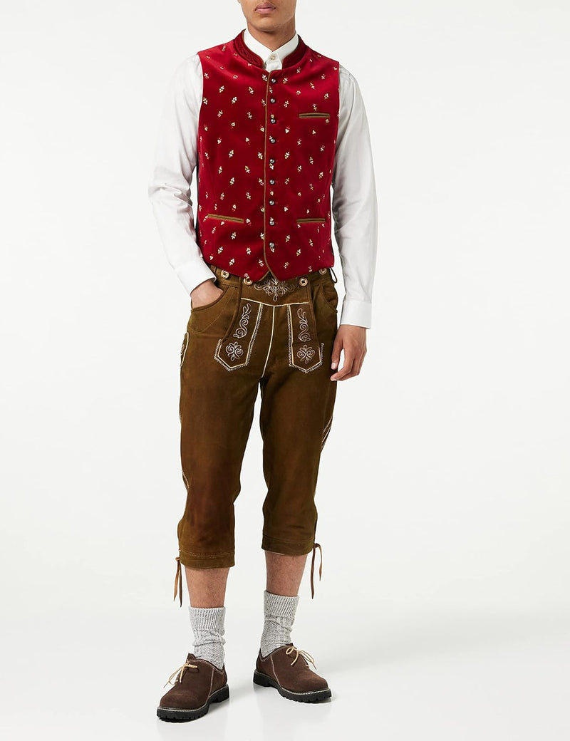 Stockerpoint Herren Trachtenweste Calzado 50 Rot (dunkelrot), 50 Rot (dunkelrot)