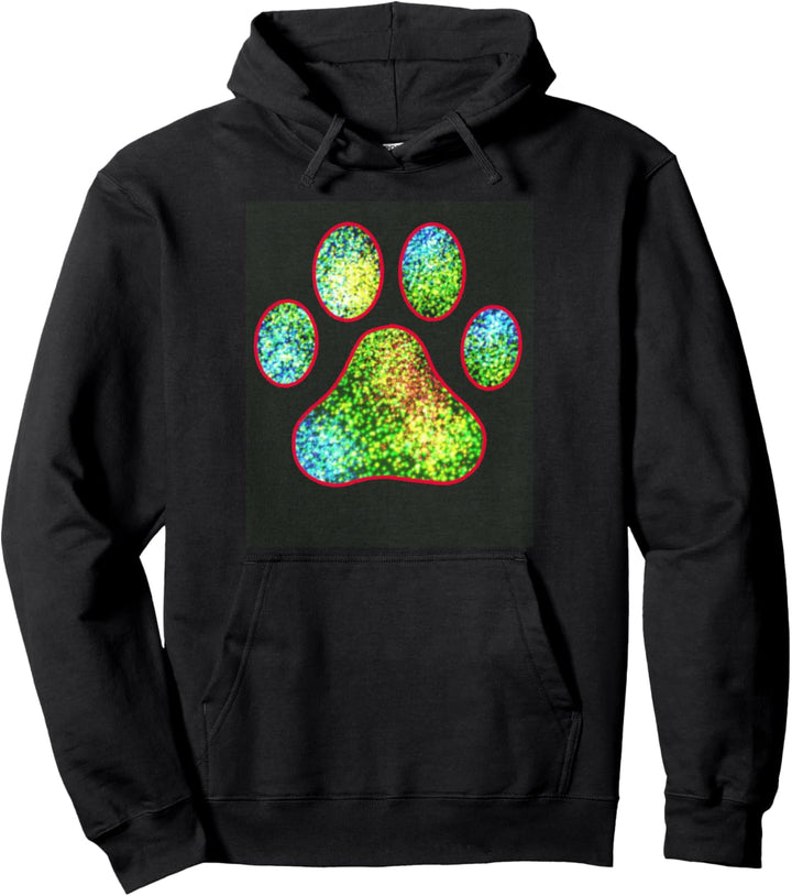 Nettes Hundekatzen-Pfotenabdruck-Design Pullover Hoodie