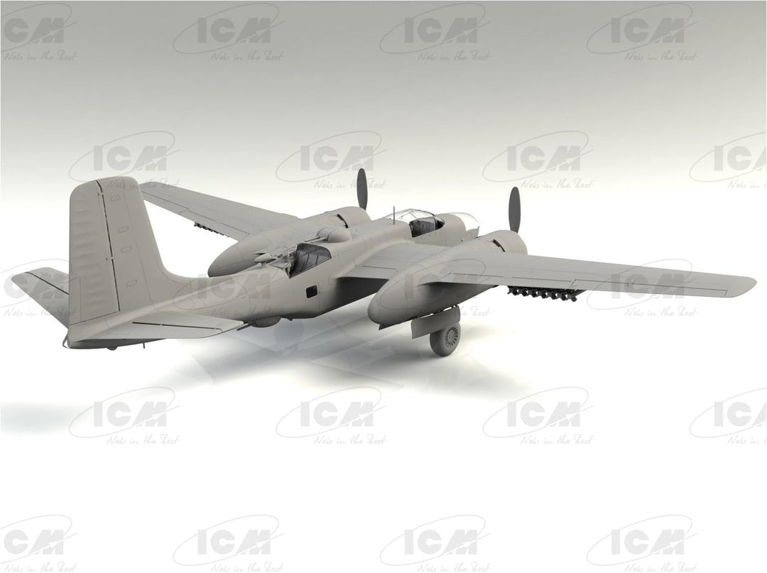 ICM ICM48284 1:48-B-26-50 Invader, Korean War American Bomber, grau, Mittel