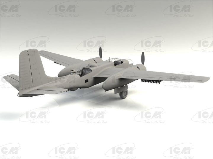 ICM ICM48284 1:48-B-26-50 Invader, Korean War American Bomber, grau, Mittel