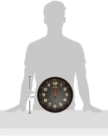 Technoline, WT 8972 Funk-Wanduhr, Ø 30cm, schwarz