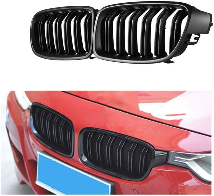 Schwarz glänzender Kühlergrill