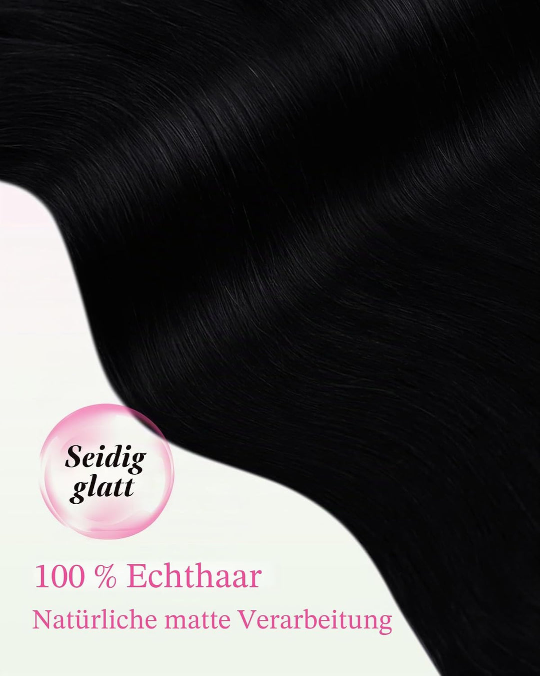 YoungSee Echthaar Extensions Tape Schwarz Tape Extensions Echthaar Schwarz Tape in Extensions Echtha