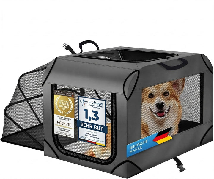 Hunde-Transportbox Tier Hundebox Transporttasche faltbar Hundetasche Haustier-Transport Atmungsaktiv