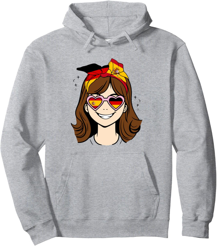 Halb Deutsch Halb Spanisch kleines Mädchen, Spanien Deutschland Mädchen Pullover Hoodie