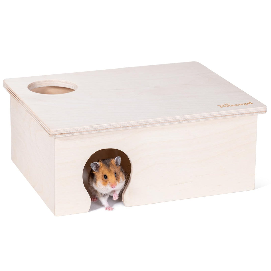 Niteangel Birkenkammer-Labyrinth-Hamsterversteck – kleine Haustiere, Waldhaus, Lebensräume, Dekorati
