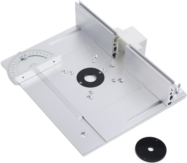 Lfhelper Frästisch Einlegeplatte Oberfräsentisch, Aluminium Fräse Tisch Werkbank, Holzfräsen& Hinter