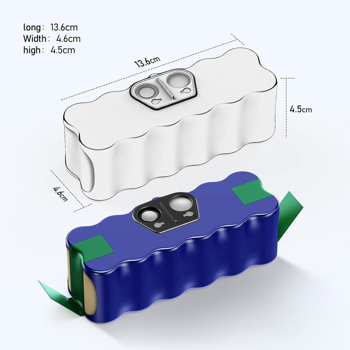Morpilot Akku für iRobot Roomba, NI-MH 4500mAh Ersatzakku für iRobot Roomba 500 521 530 560 563 565