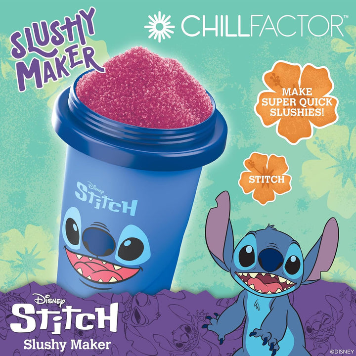ChillFactor 08258 Stich Disney Wiederverwendbarer Squeeze Cup Slushy Maker mit Stitch Charakter Desi