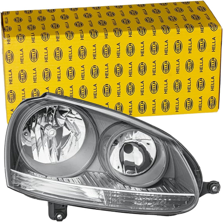 HELLA 1EG 247 007-421 Halogen-Hauptscheinwerfer - rechts - für u.a. VW Golf V (1K1) Rechts Grau, Rec