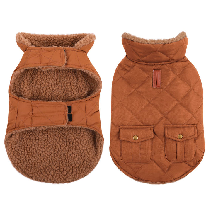 Wintermantel Hundemantel, Warme Winterjacken mit Fleece für Hunde,Hundejacke Hundekleidung Hundepull