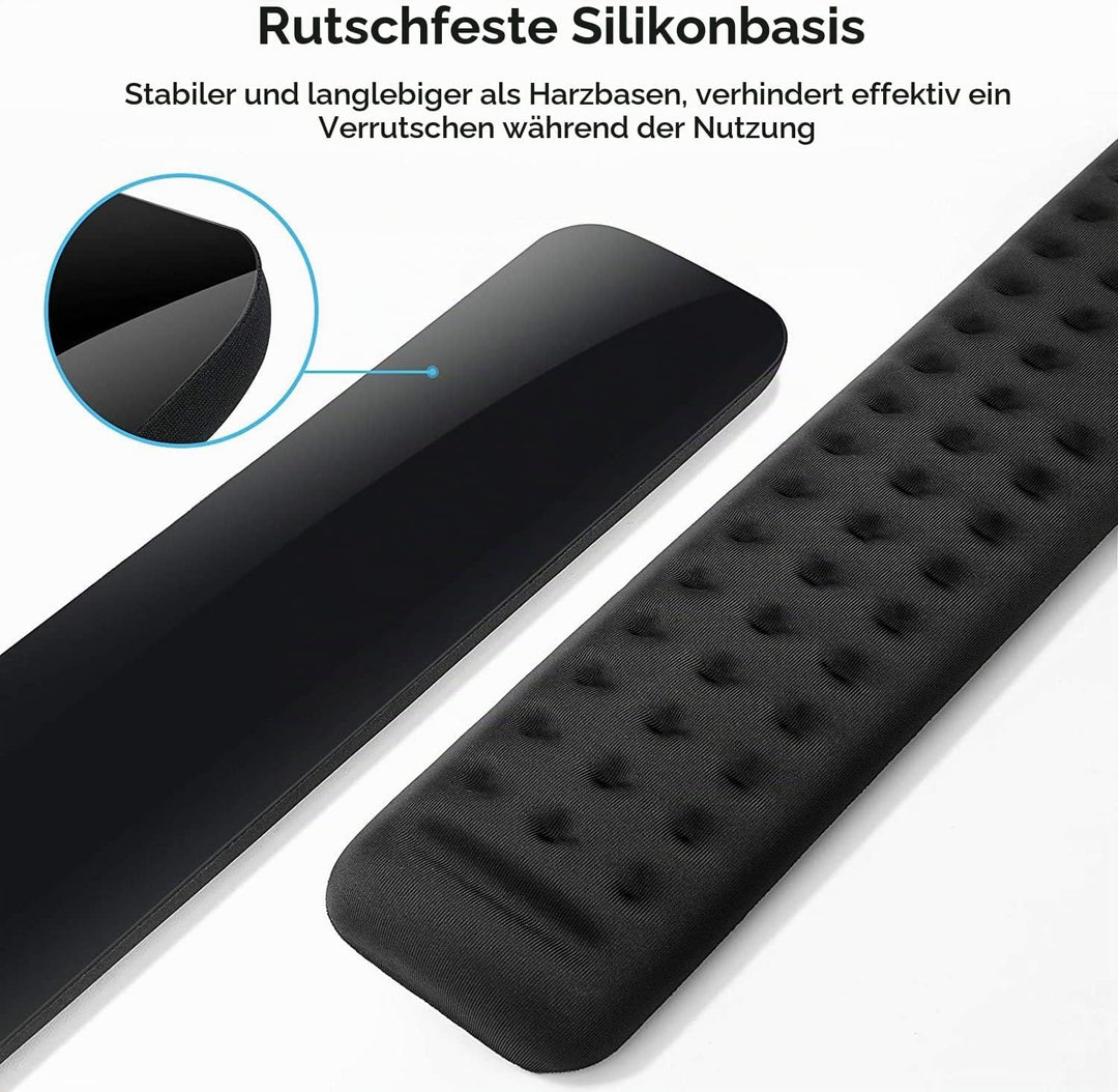 Yizhet Handgelenkauflage Set für Tastatur und Maus Handballenauflage mit Ergonomische Memory Schaum