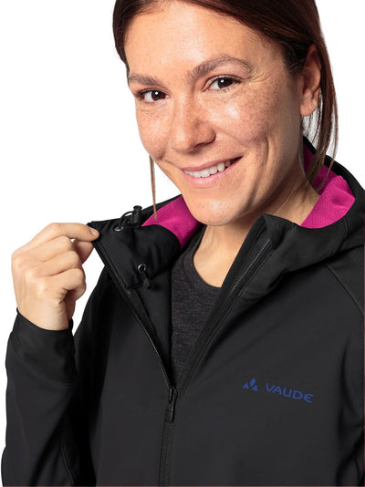 VAUDE Women's Qimsa Softshell Jacket - Softshelljacke Damen - Radjacke black uni 38, black uni 38