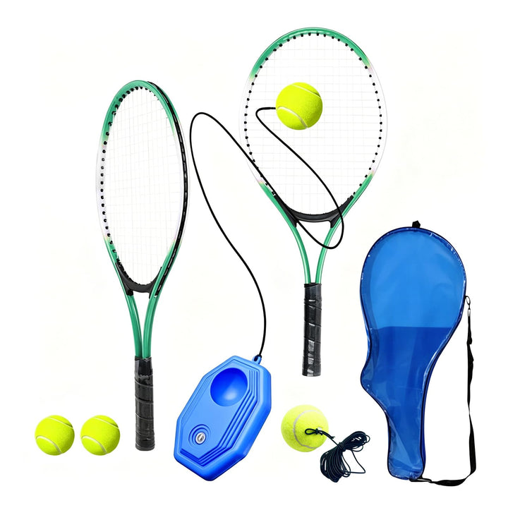 Kinder Tennisschläger, Langlebige Tennisschläger aus Eisenlegierung, Anfänger Übungsschläger mit Bal