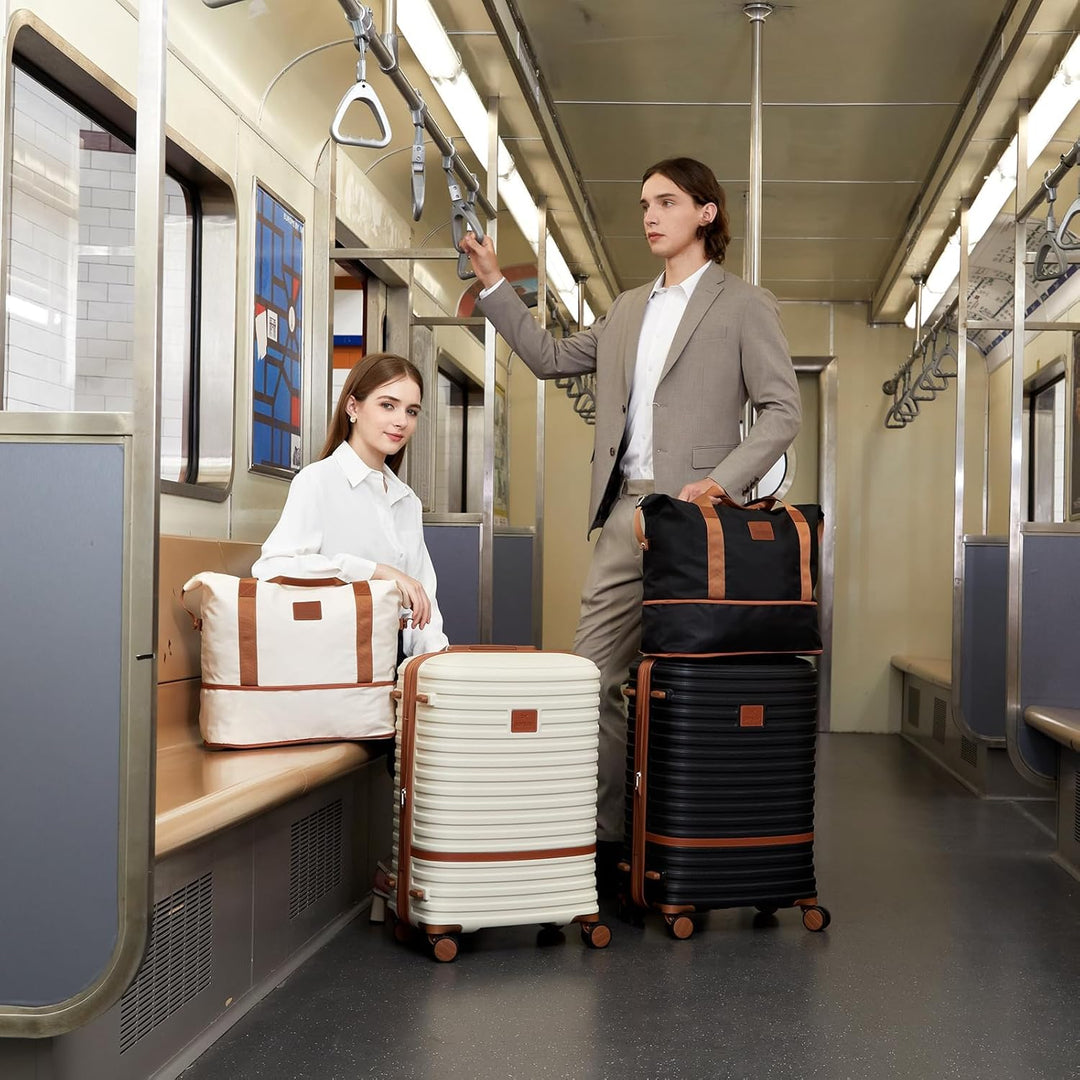 Joyway Koffer Reisekoffer von ABS Hartschalen Erweiterbar Trolley Kofferset mit TSA Schloss und 4 Ro