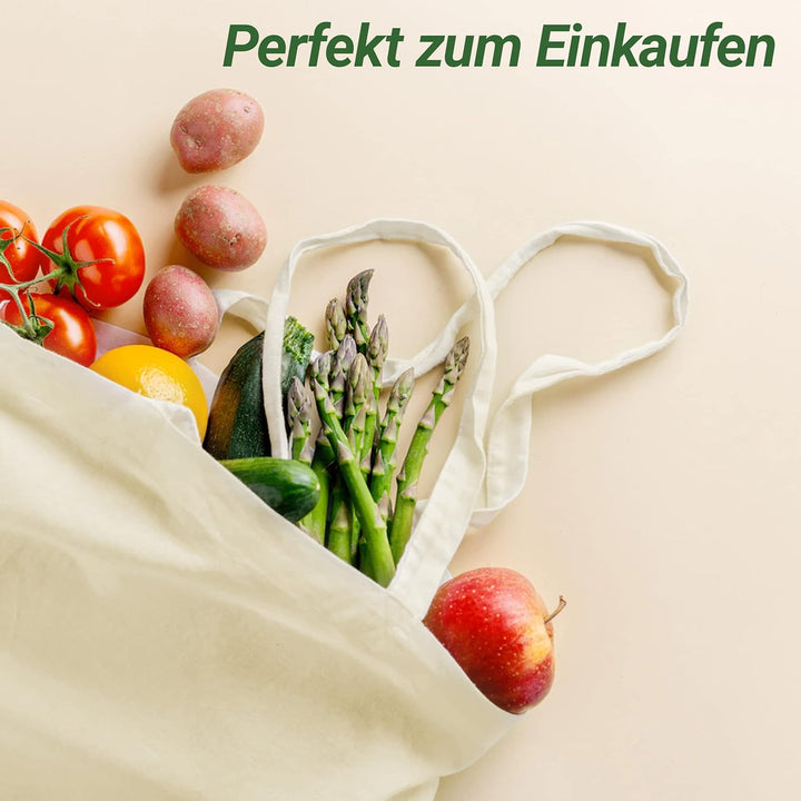 Cesped® Stoffbeutel Unbedruckt - Stofftasche Zum Bemalen - Baumwolltasche 100% B35 x H42 - Tragetasc