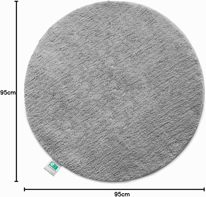 Floordirekt Badematte Sky, Badteppich in Rund, Dichtes, Flauschiges Wohlgefühl für Ihr Zuhause, Badv