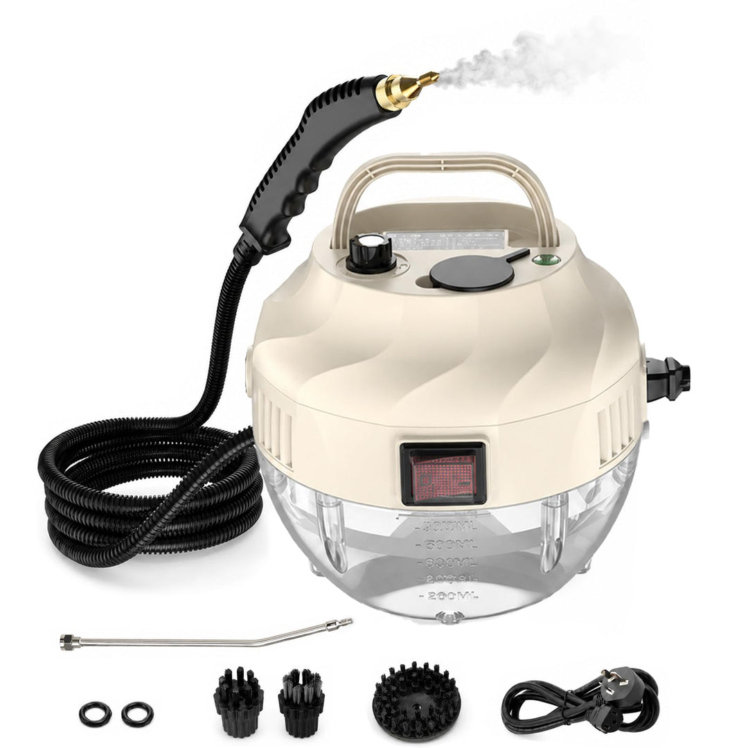Dampfreiniger Handgerät, 15 Sekunden Aufheizzeit, 1L Wassertank, 1500W & 6 Geschwindigkeitsstufen, S