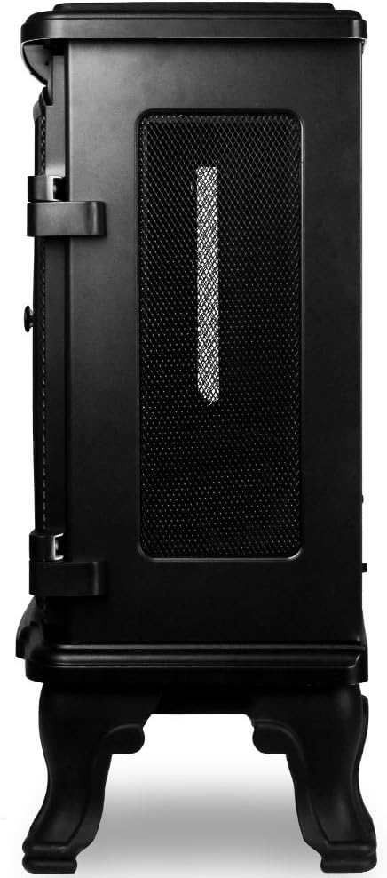 Deuba Elektrokamin Elektrischer Kamin mit Heizung Doppeltür LED Kaminfeuer Effekt Timer Fernbedienun